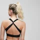 MP Women's Power Cross Back Sports Bra - Black