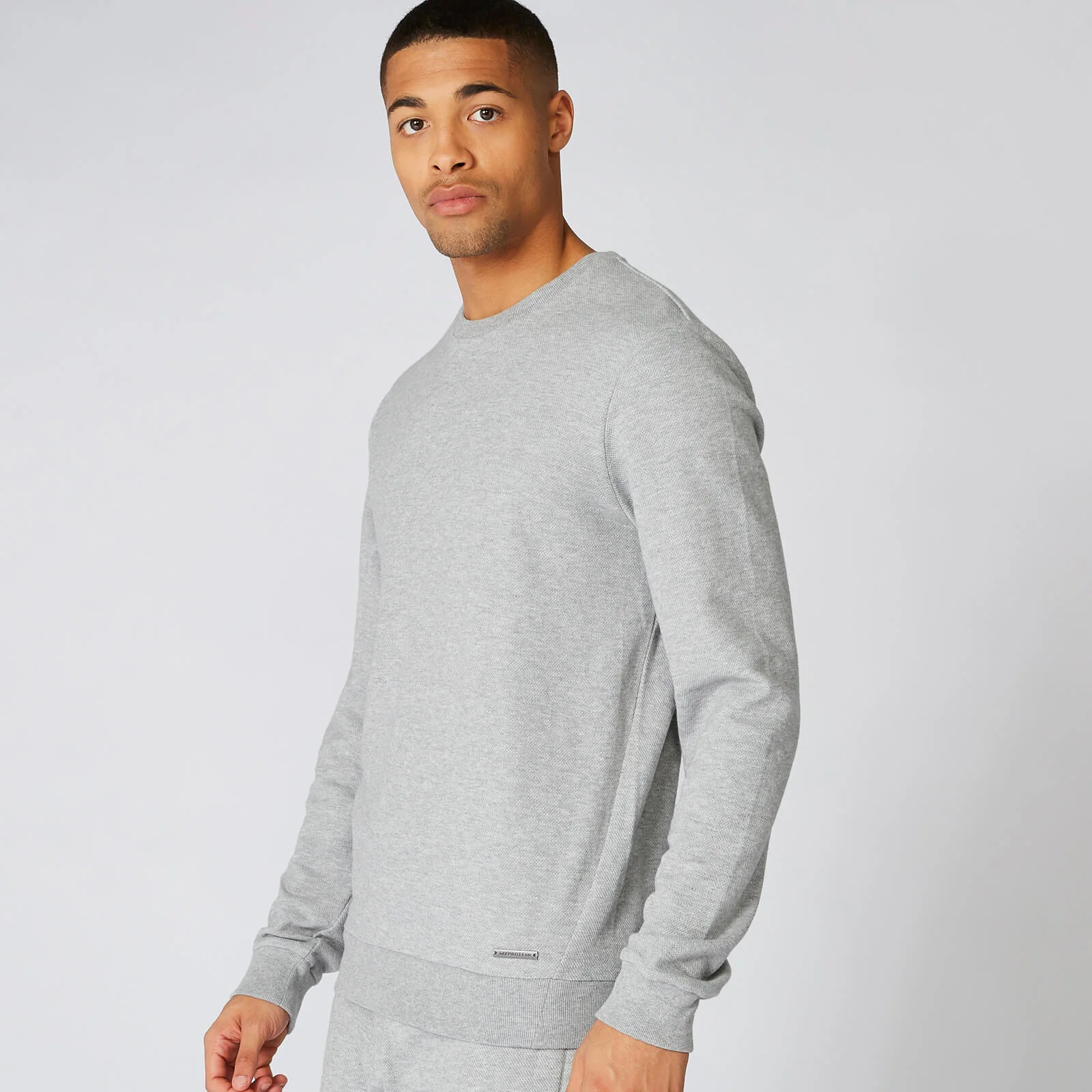 MP Men's Evo Crew Neck - Silver Marl - XS - Silver Marl Image 1