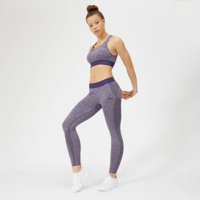 MP Women's Inspire Seamless Sports Bra - Purple - M Image 6