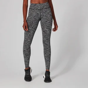 MP Women's Power Leggings - Black Space Dye - Size S