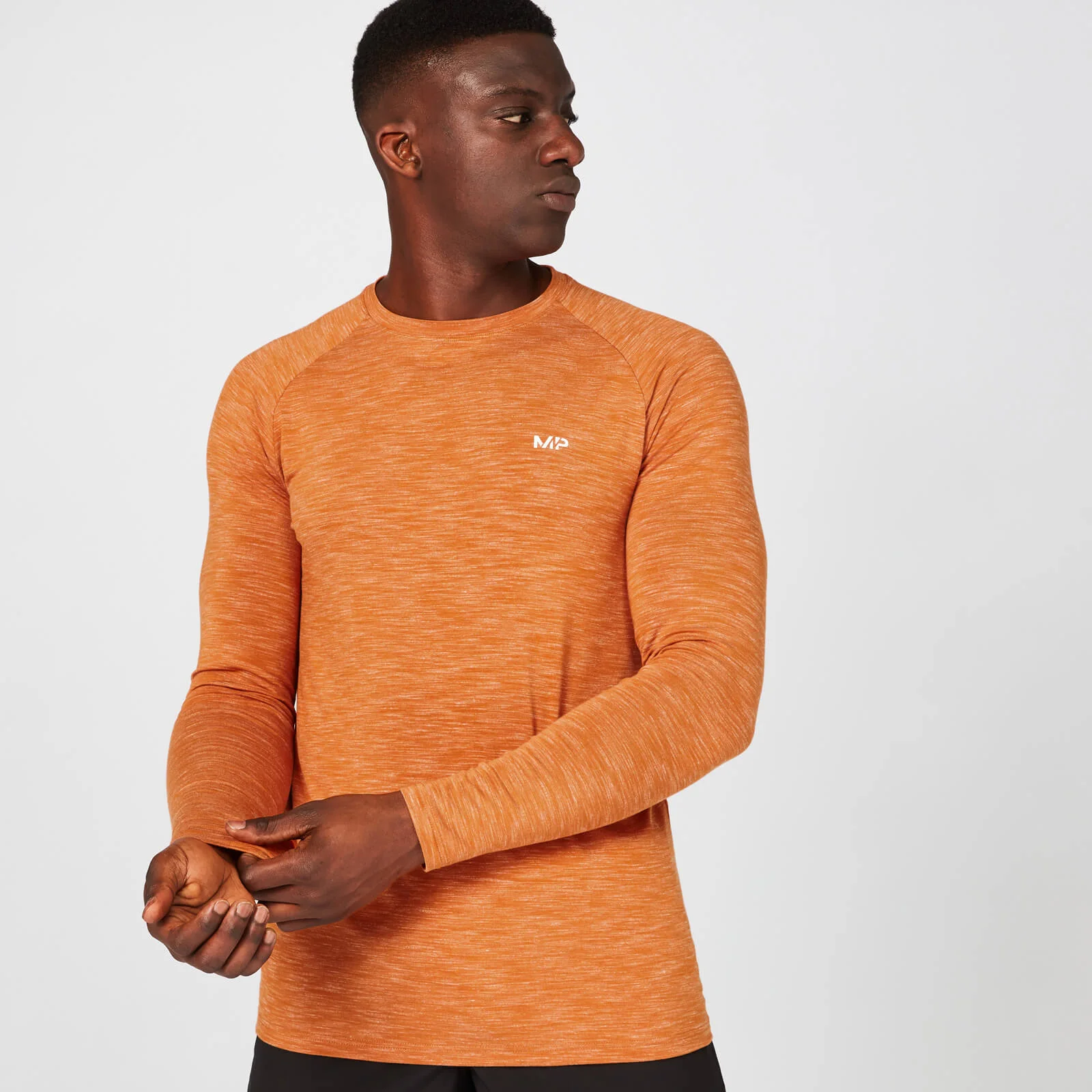 Performance Long Sleeve T-Shirt - Amber Marl - XS Image 1