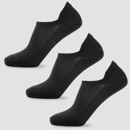 MP Women's Ankle Socks - Black (3 Pack)