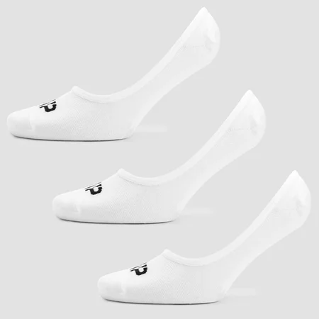MP Women's Invisible Socks - White (3 Pack)