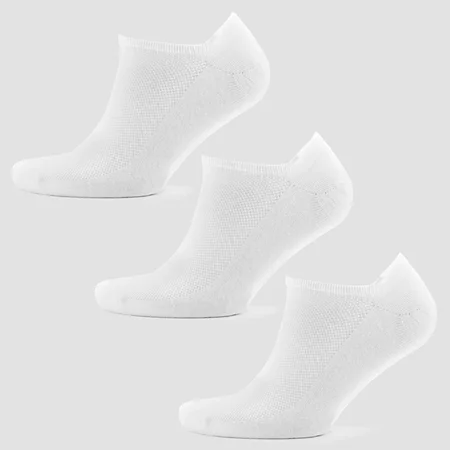 MP Men's Ankle Socks - White (3 Pack)
