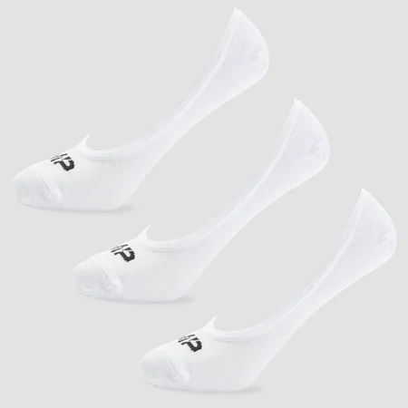 MP Men's Invisible Socks - White (3 Pack)