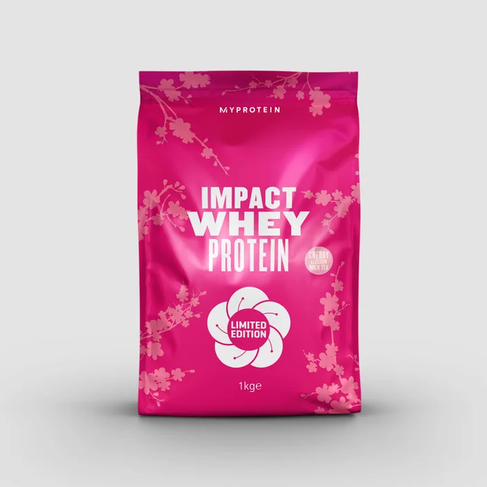 Myprotein Impact Whey Protein, Cherry Blossom Milk Tea, 1kg