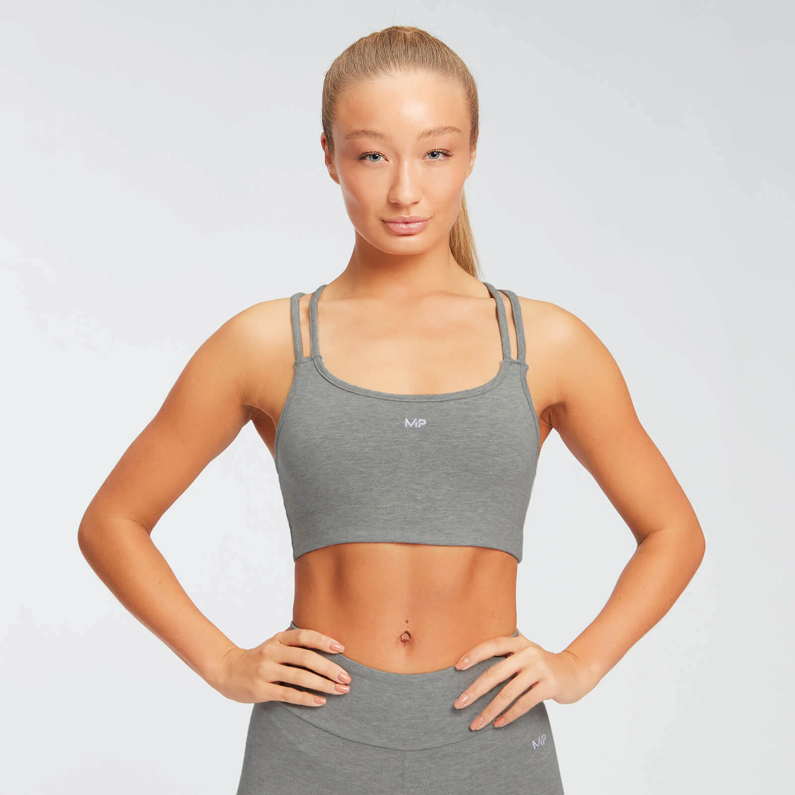 MP Women's Rest Day Sports Bra - Grey Marl - XL Image 1