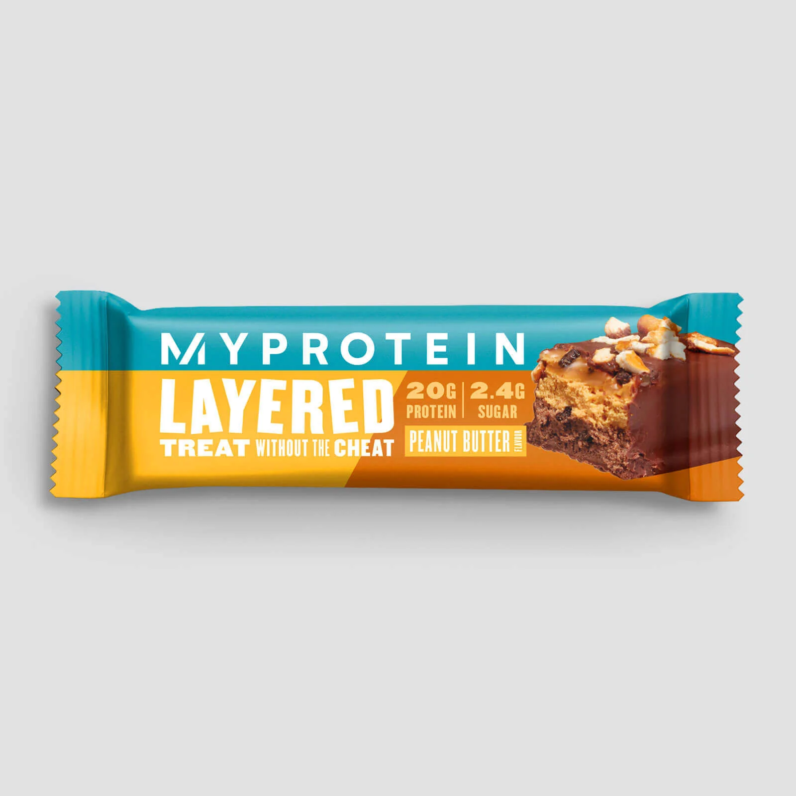 Layered Protein Bar (Sample) - 60g - Peanut Image 1