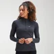 MP Women's Performance Zip Training Top- Black/Charcoal Marl
