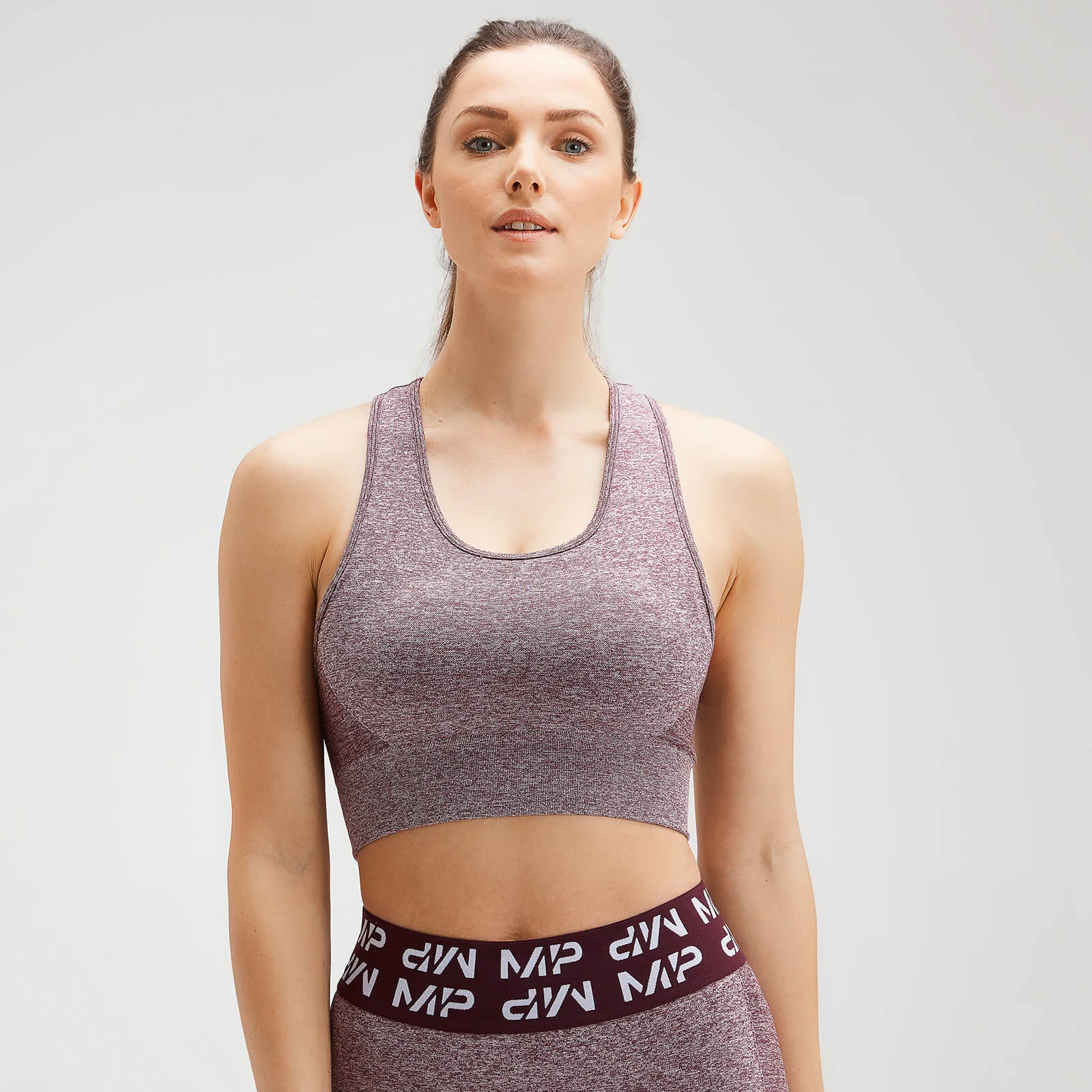 MP Women's Curve Sports Bra -Washed Oxblood - XS Image 1
