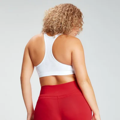 MP Women's Power Mesh Sports Bra - White - L Image 6