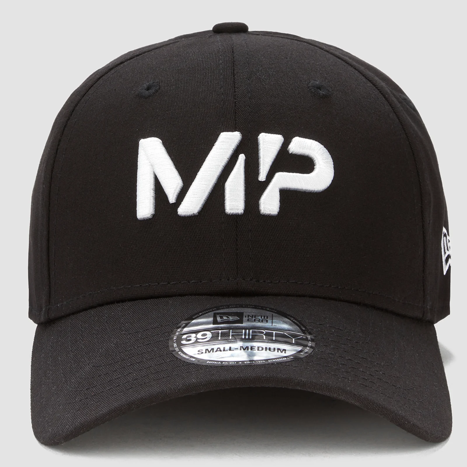 MP New Era 39THIRTY Baseball Cap - Black/White - S-M Image 1