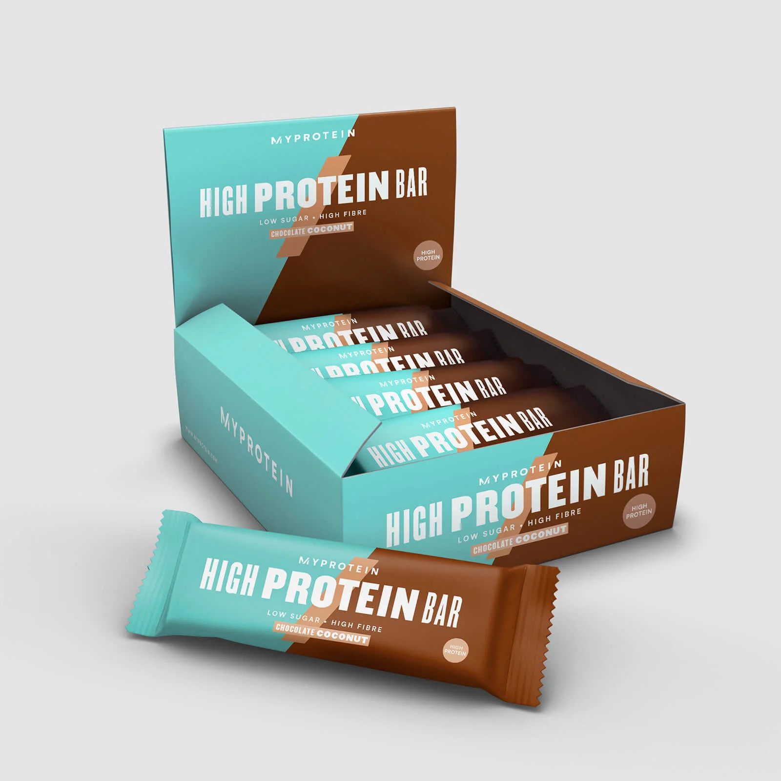 High Protein Bar - 12 x 80g - Chocolate Coconut Image 1