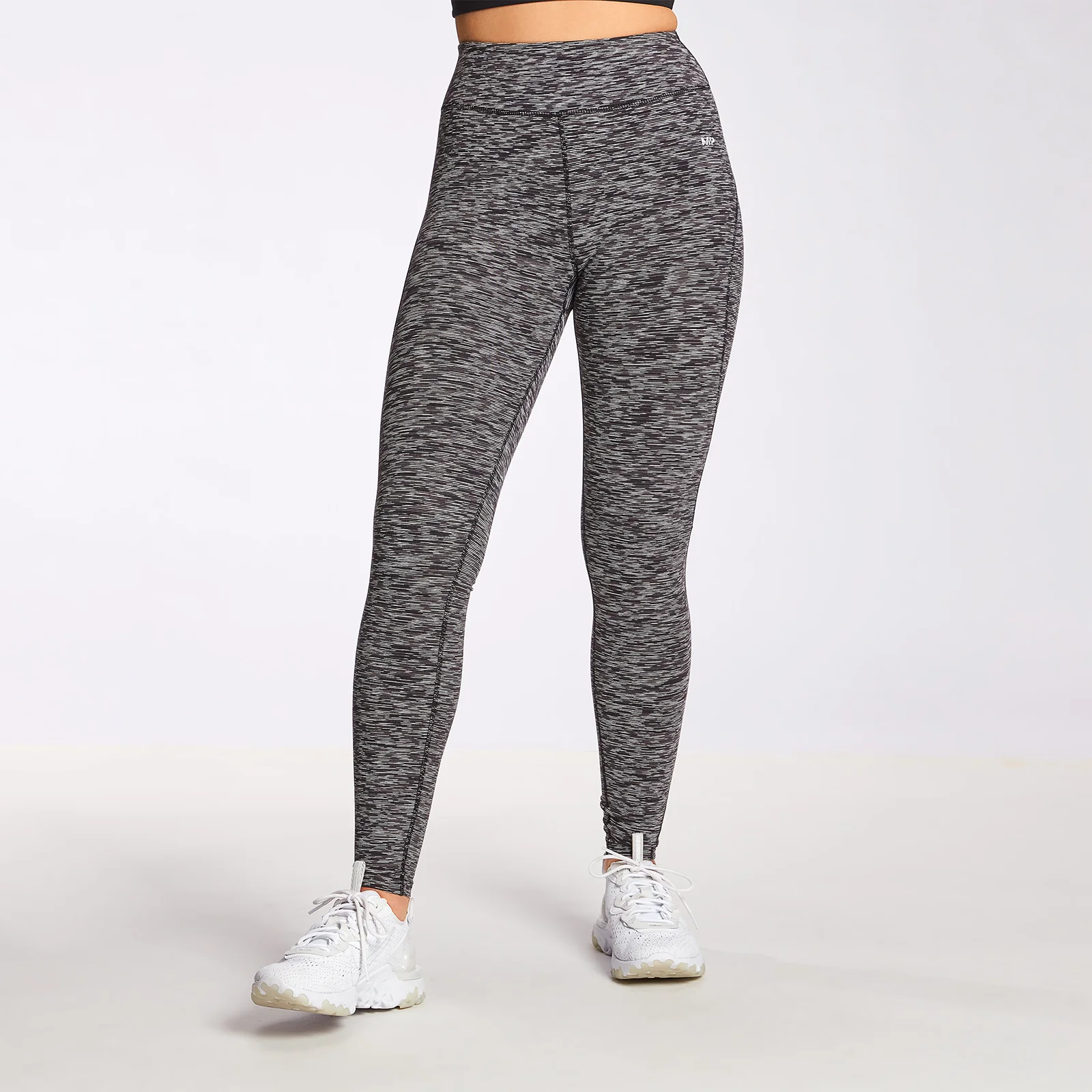 MP Women's Power Leggings - Black Space Dye - S Image 1