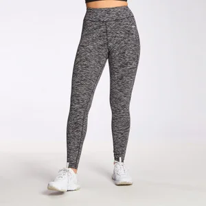 MP Women's Power Leggings - Black Space Dye - Size S