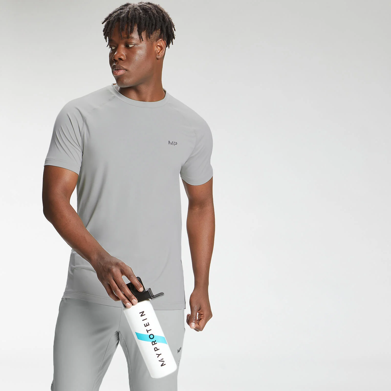 MP Men's Tempo Short Sleeve T-Shirt - Chrome - XXS Image 1