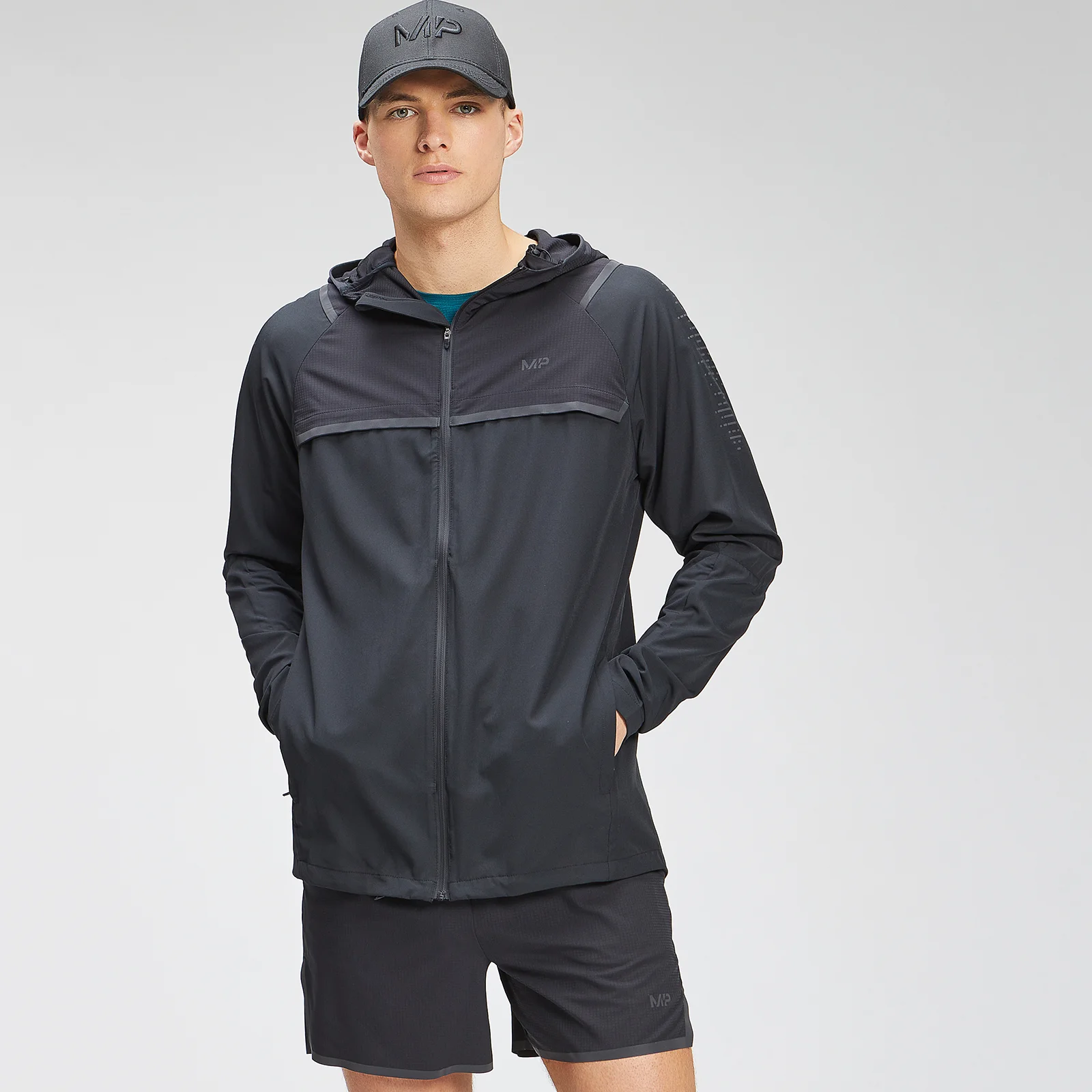 MP Men's Velocity Packable Running Jacket - Black - XXS Image 1