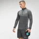 MP Men's Seamless 1/4 Zip - Dark Grey Marl