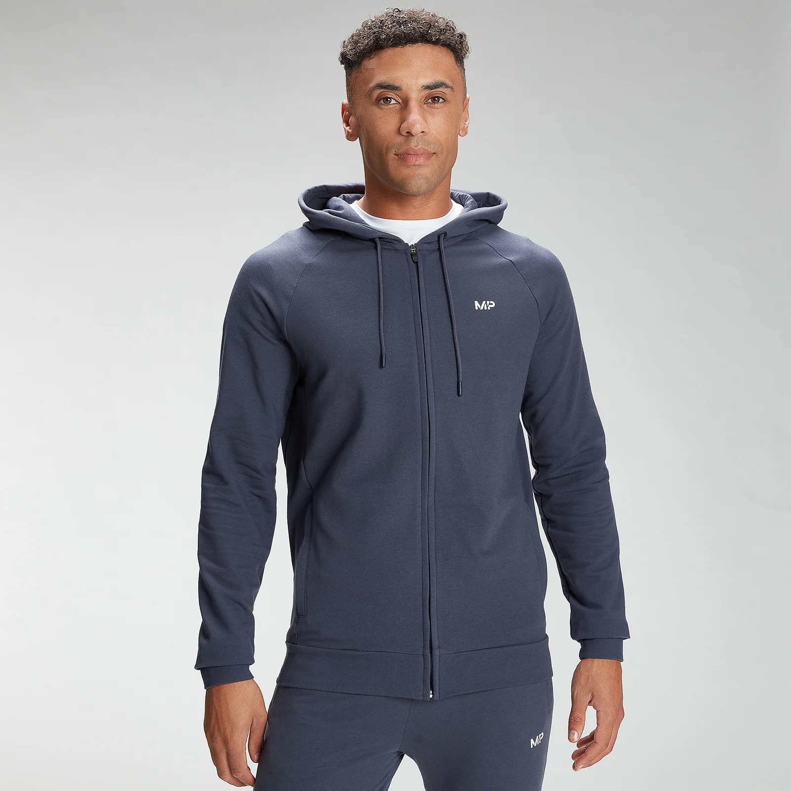 MP Men's Form Zip Up Hoodie - Graphite - XS Image 1