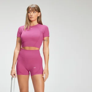 MP Women's Tempo Seamless Crop Top - Pink - Size XXL