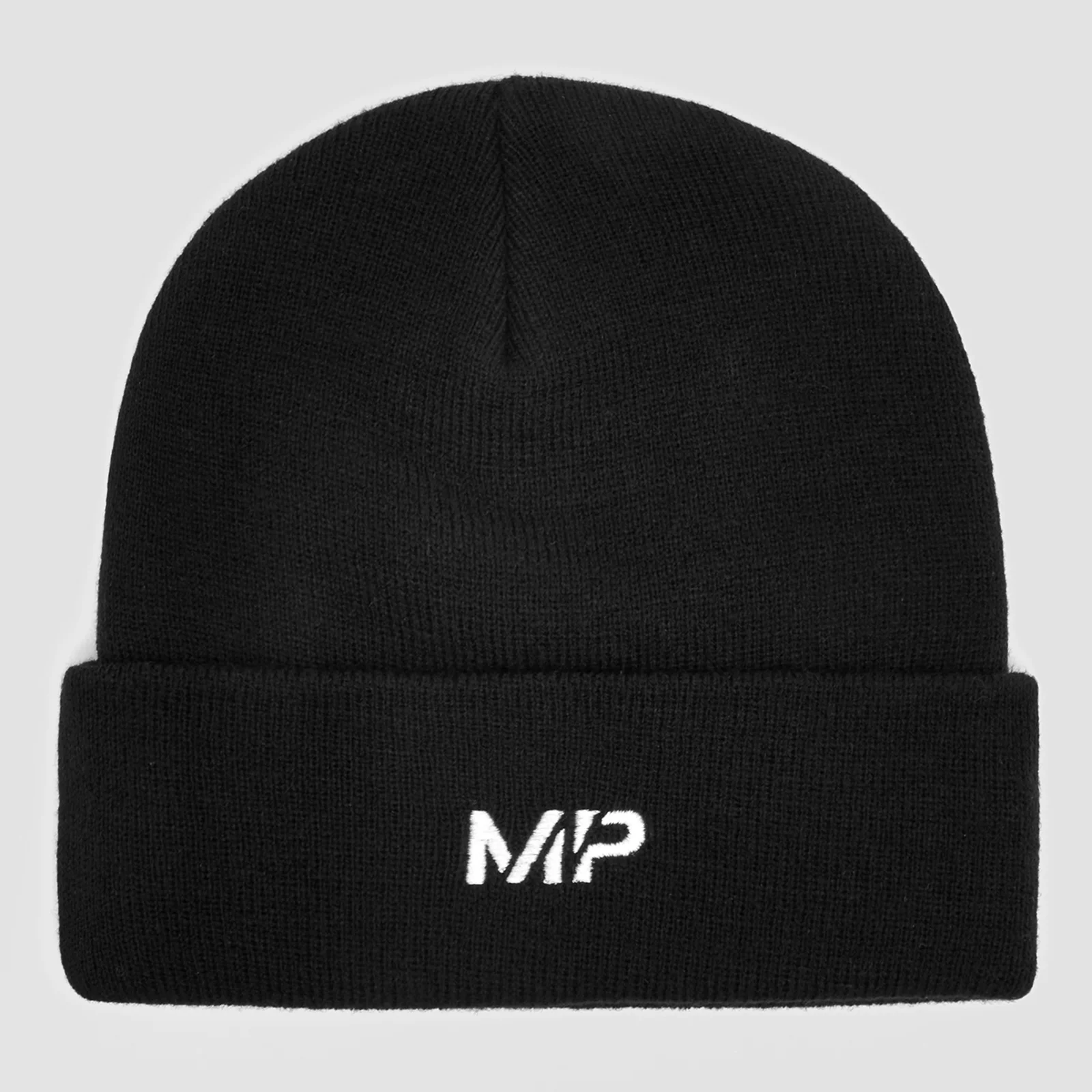 MP Embroidered Logo Beanie Hat - Black/White Image 1