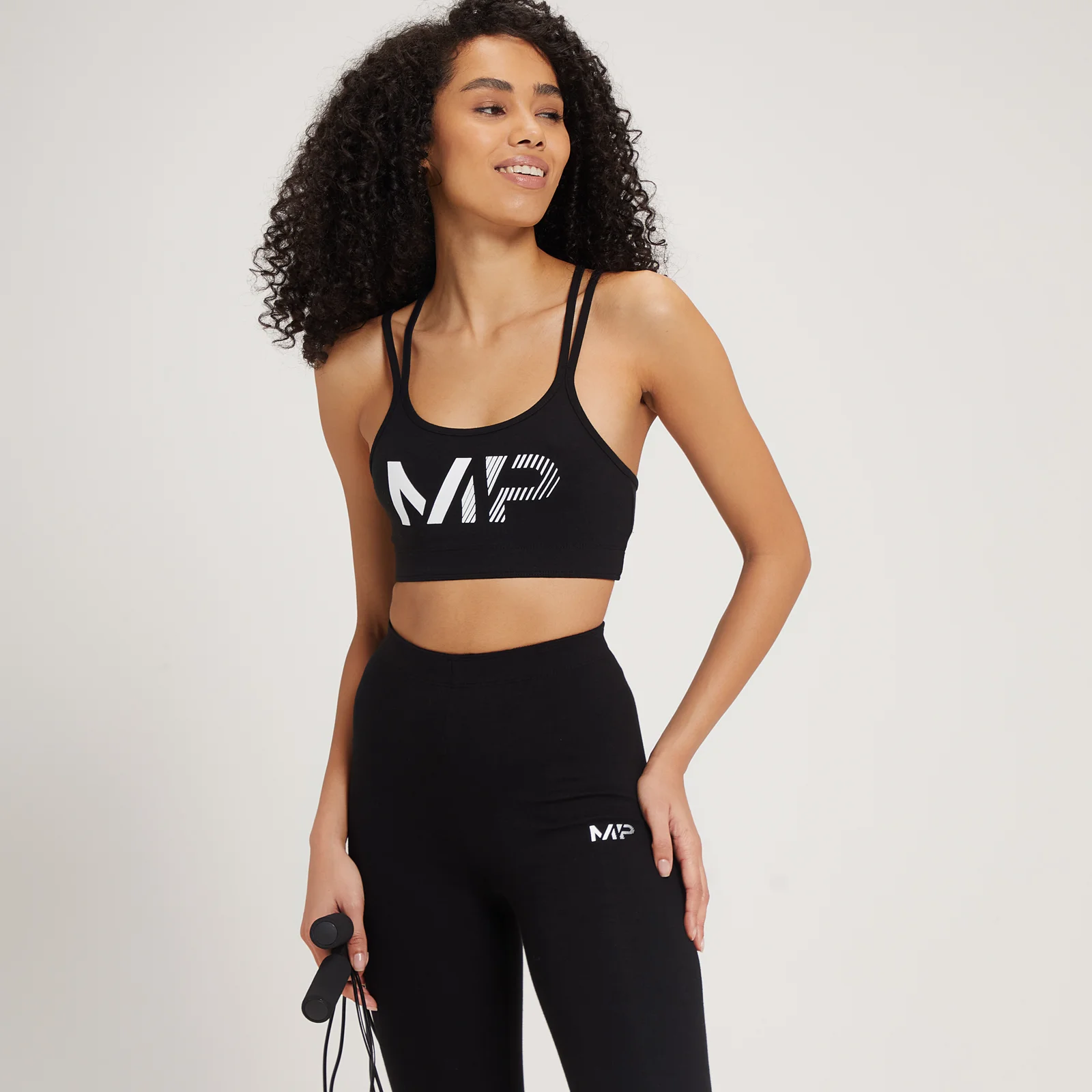 MP Women's Fade Graphic Sports Bra - Black - XXS Image 1