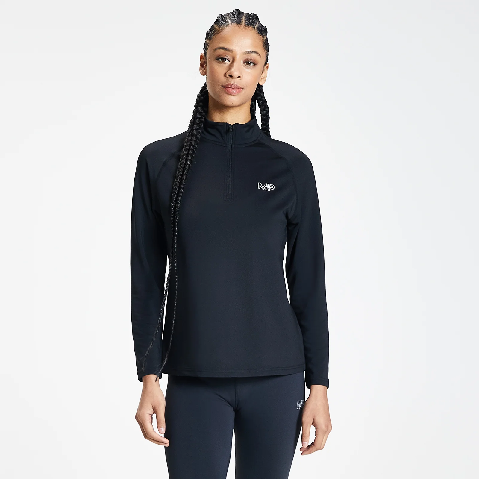 MP Women's Infinity Mark Training 1/4 Zip - Black - XXS Image 1