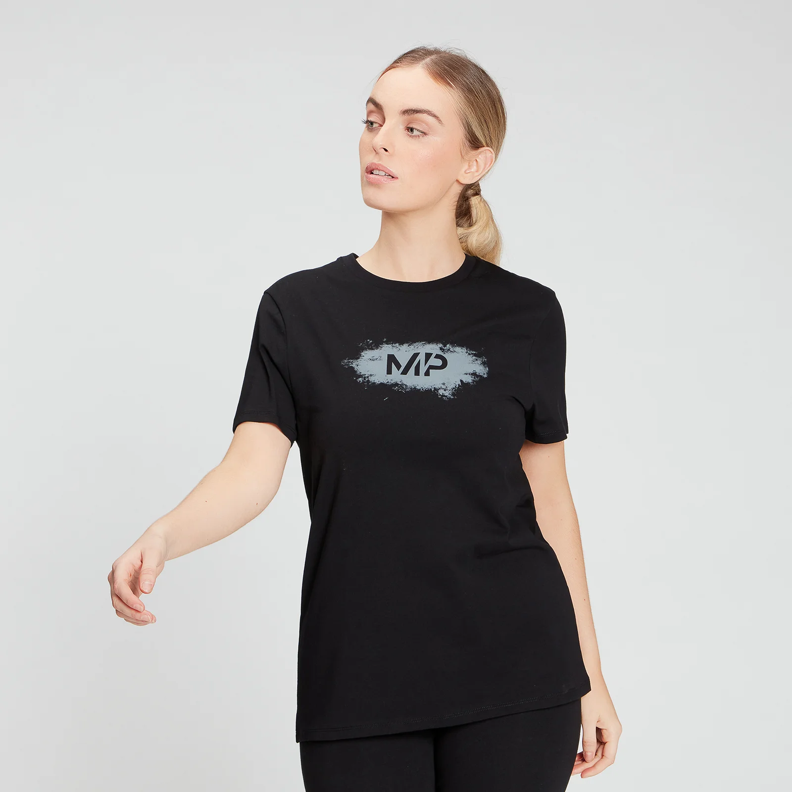 MP Women's Chalk Graphic T-Shirt - Black - XXS Image 1