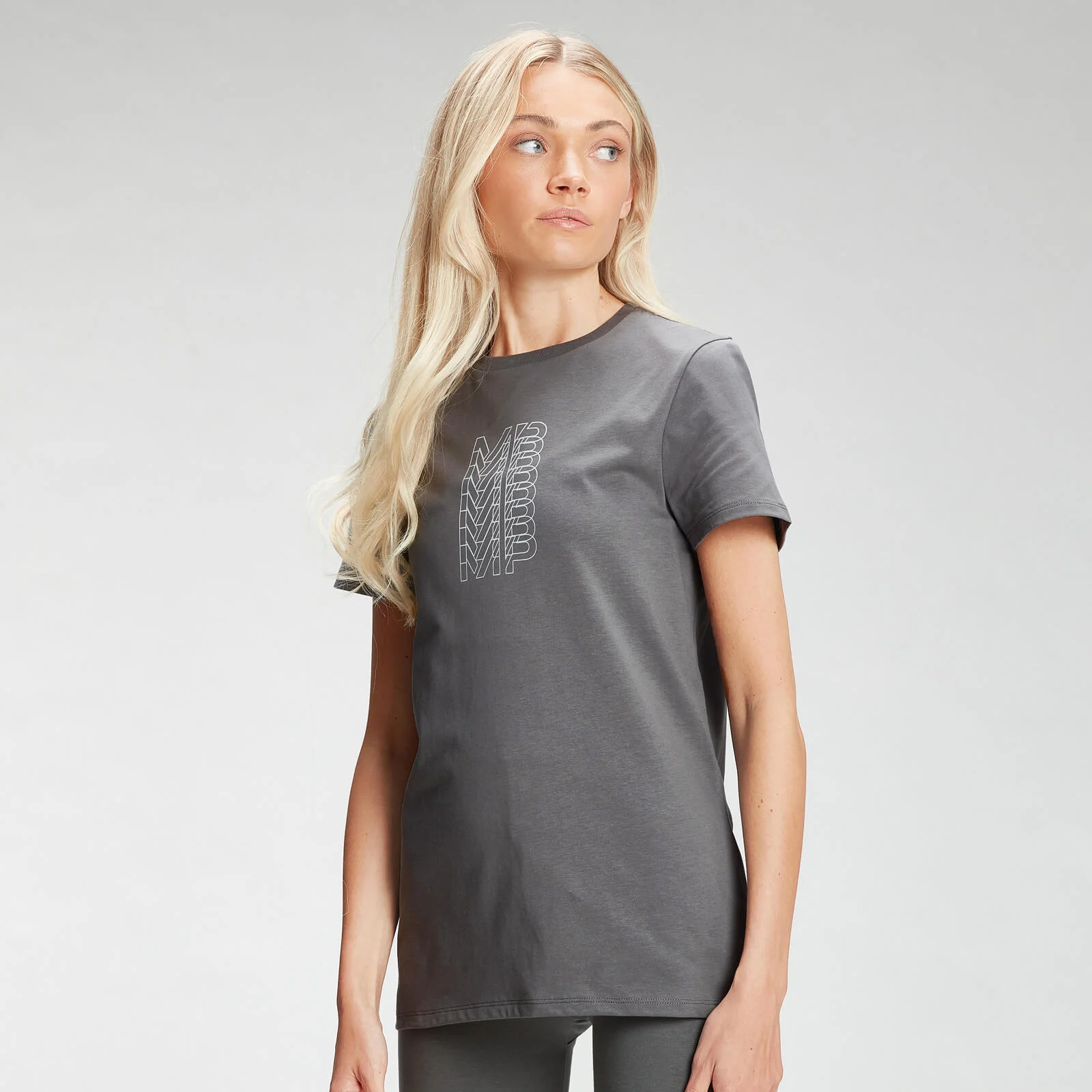 MP Women's Repeat MP T-Shirt - Carbon - XXS Image 1