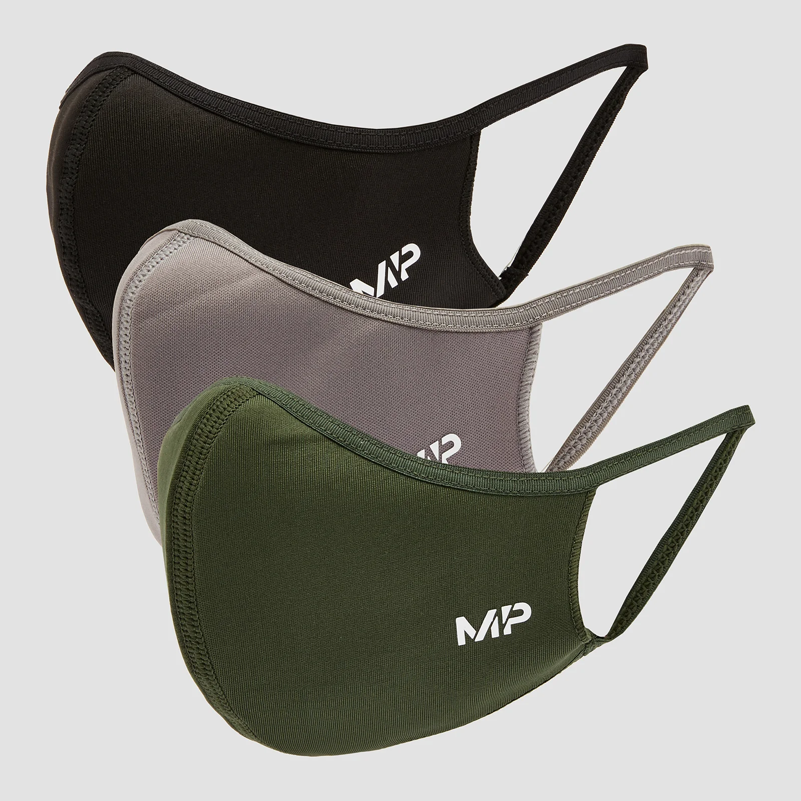 MP Curve Mask (3 Pack) - Black/Leaf Green/Carbon - S/M Image 1