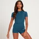 MP Women's Tempo Seamless Short Sleeve Crop Top - Dust Blue