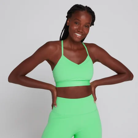 MP Women's Power Ultra Strappy Sports Bra - Spring Bud