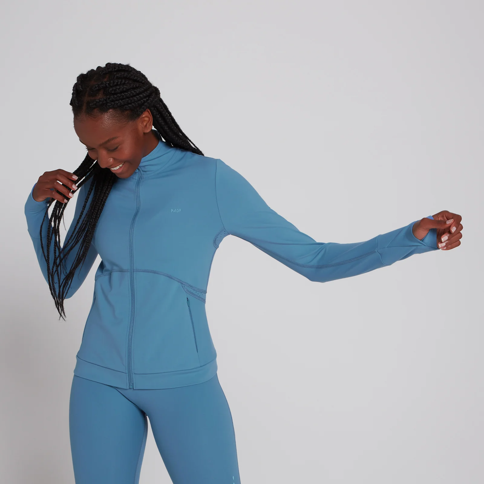 MP Women's Power Ultra Regular Fit Jacket - Moonlight Blue - XS Image 1