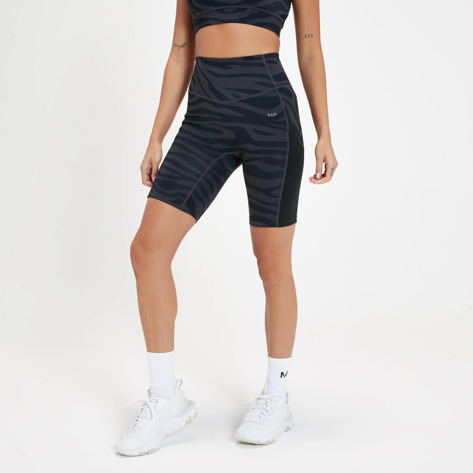 MP Women's Tempo Cycling Shorts - Black Zebra - XS Image 1