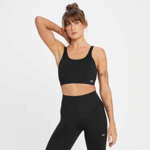 MP Women's Tempo Tonal Seamless Sports Bra - Black - Size XS