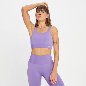 MP Women's Tempo Tonal Seamless Sports Bra - Electric Lilac - Size XS