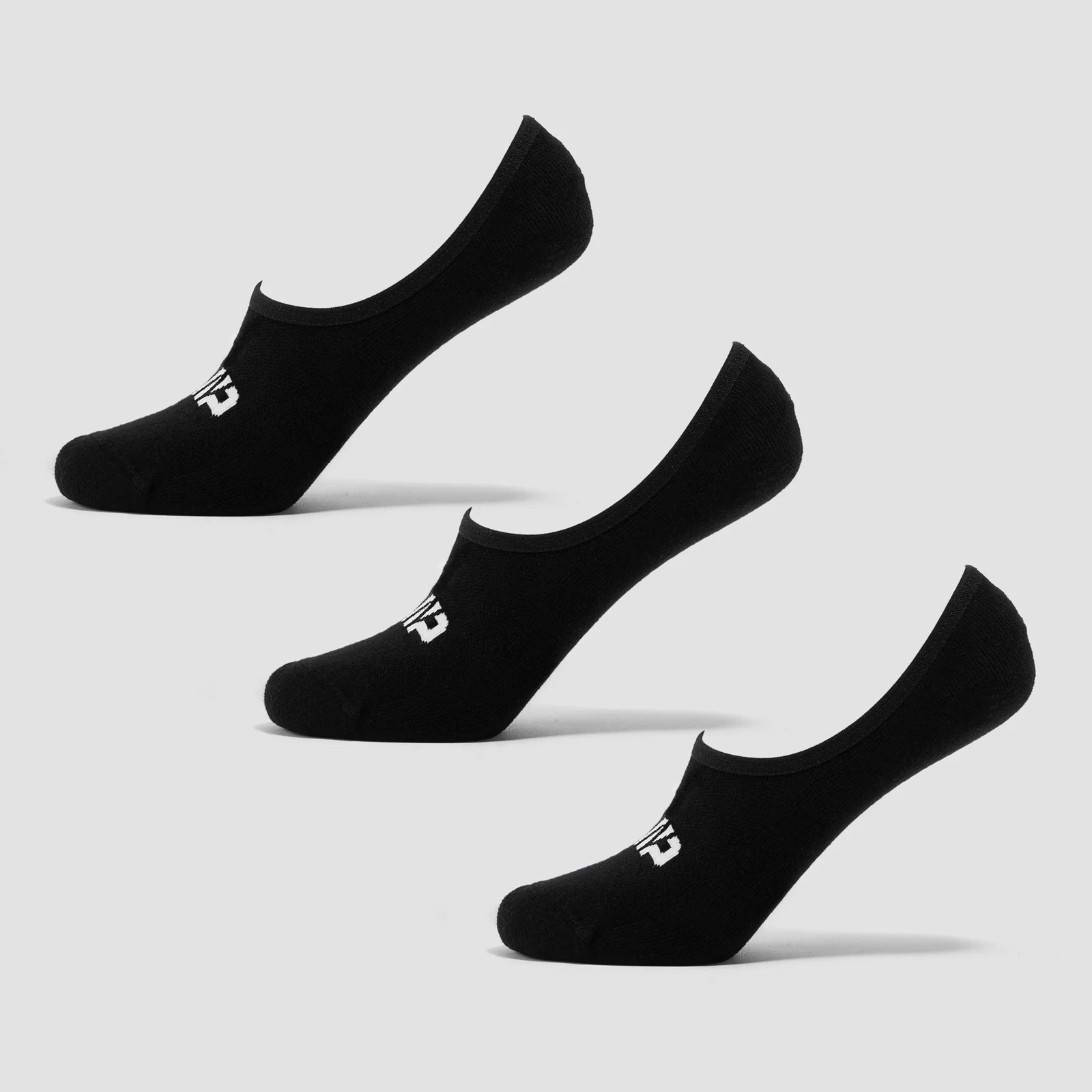 MP Unisex Invisible Socks (3 Pack) Black - UK 2-5 Image 1