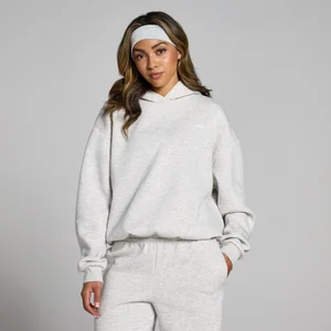 MP Women's Basics Oversized Hoodie - Light Grey Marl - Size S