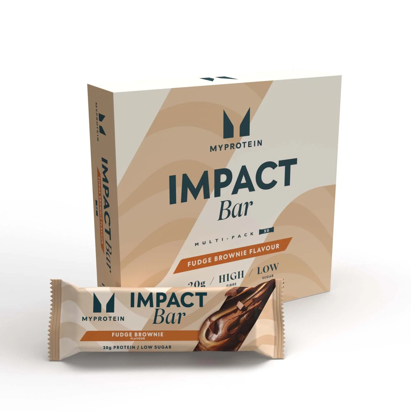Impact Protein Bar - 6Bars - Fudge Brownie Image 1