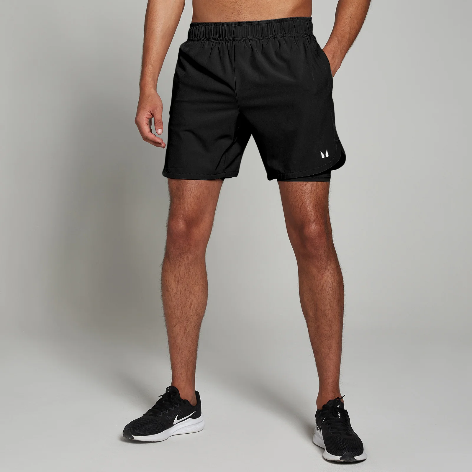 MP Men's 2-in-1 7" Training Shorts - Black - M Image 1