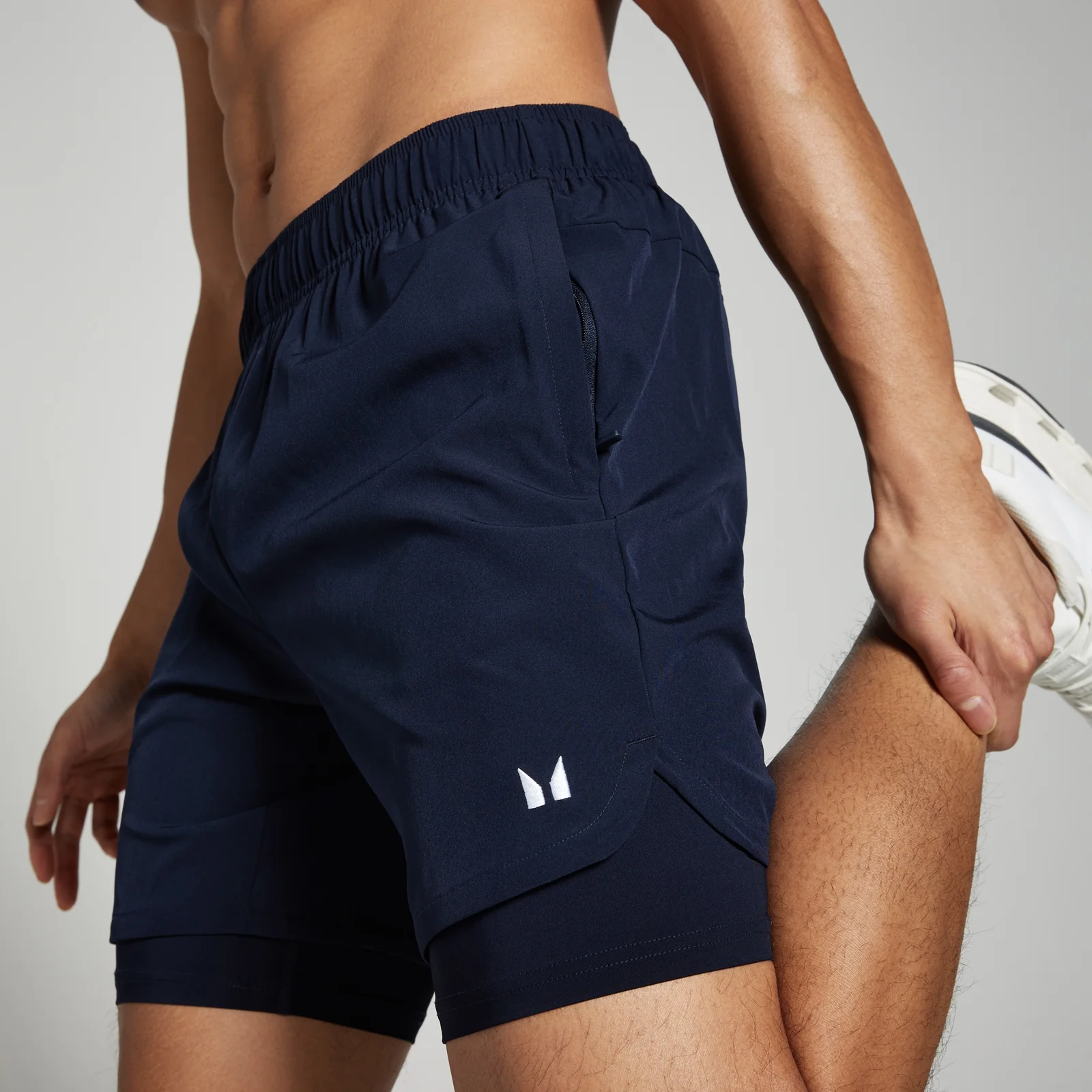 MP Men's 2-in-1 7" Training Shorts - Navy - M Image 1
