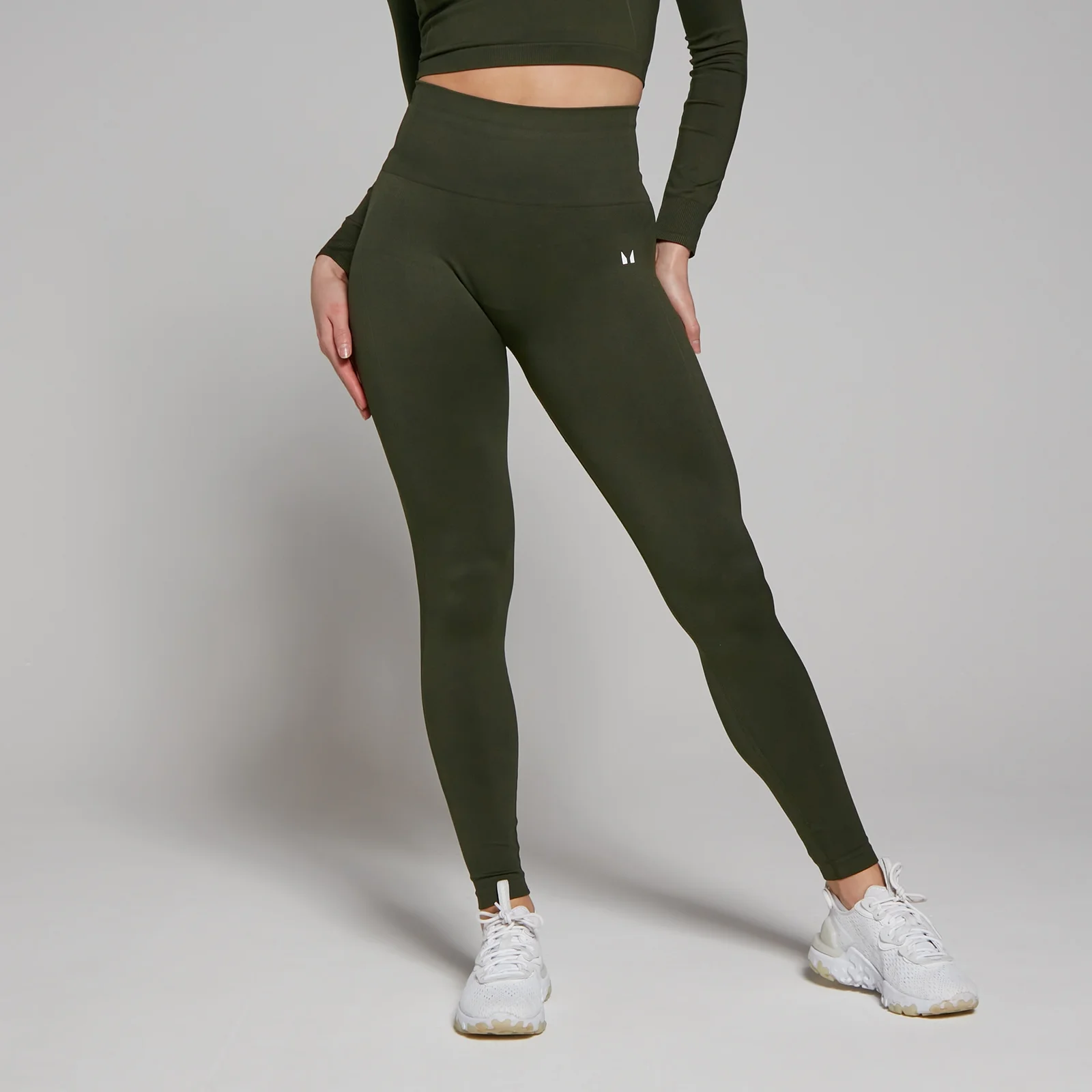 MP Women's Shape Seamless Leggings - Forest Green - S Image 1
