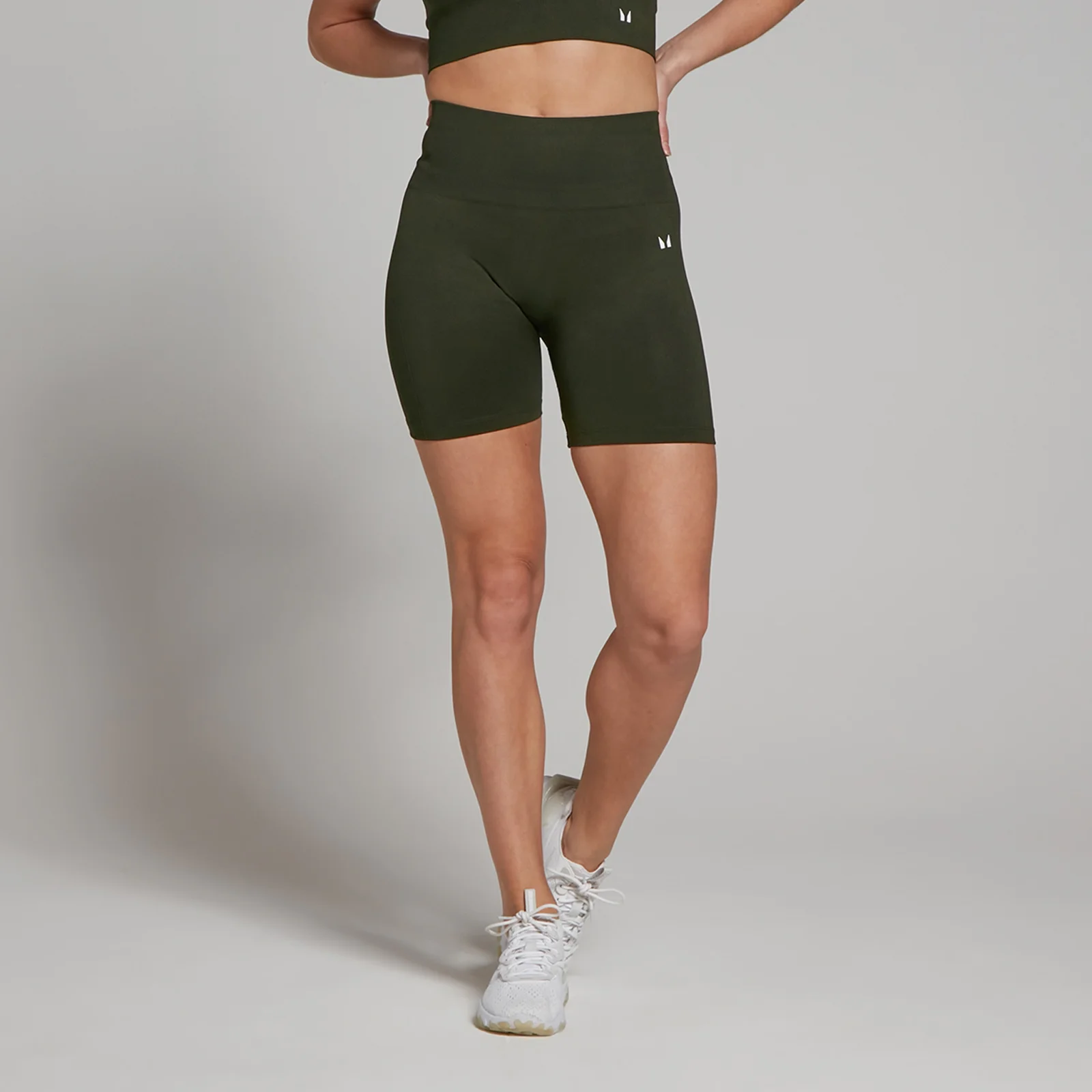 MP Women's Shape Seamless Cycling Shorts - Forest Green - S Image 1