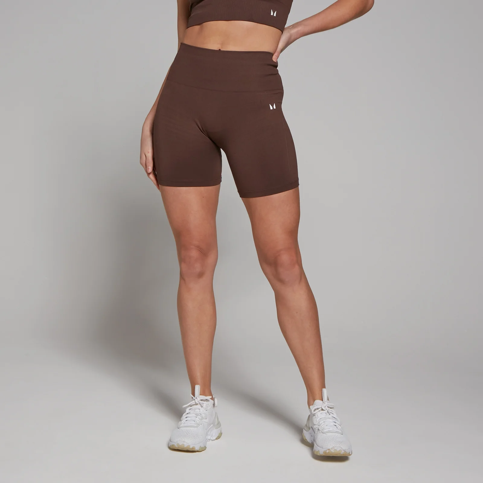 MP Women's Shape Seamless Cycling Shorts - Walnut - M Image 1