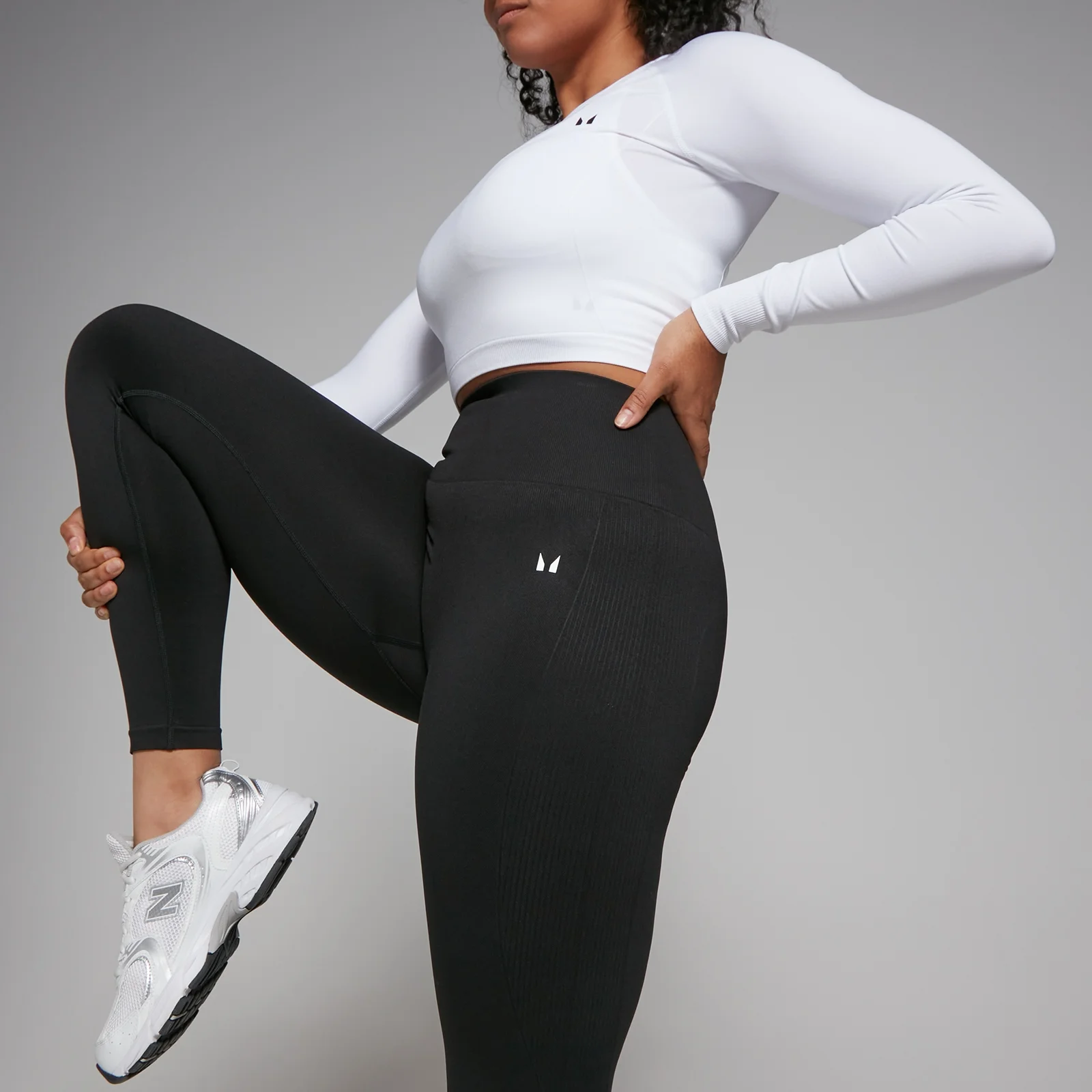 MP Women's Shape Seamless Leggings - Black - L Image 1