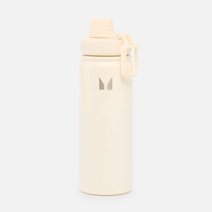 Medium Metal Water Bottle - Natural Cream