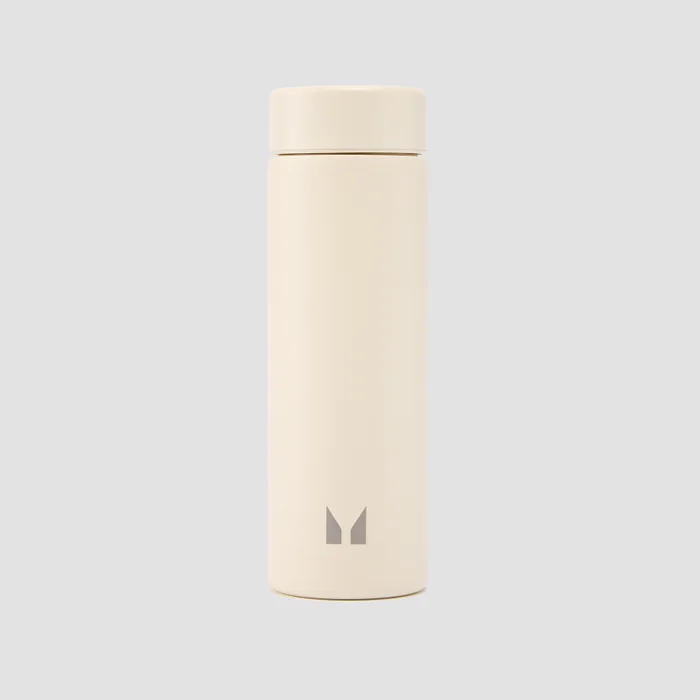 Large Metal Water Bottle - Natural Cream
