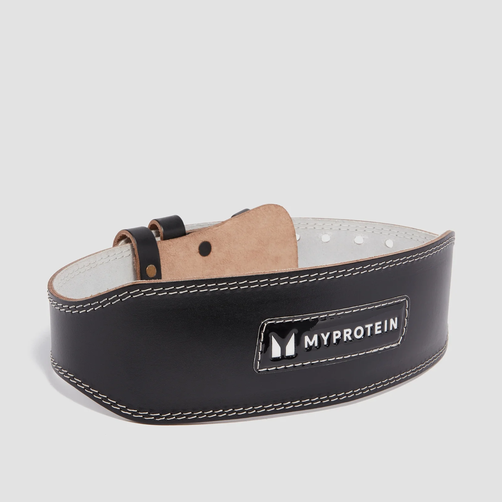 Myprotein Leather Lifting Belt - Black - Large (32-40 Inch) Image 1