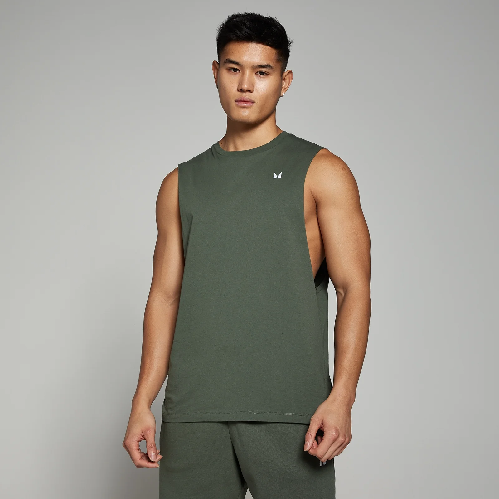 MP Men's Rest Day Drop Armhole Tank Top - Thyme - XS Image 1