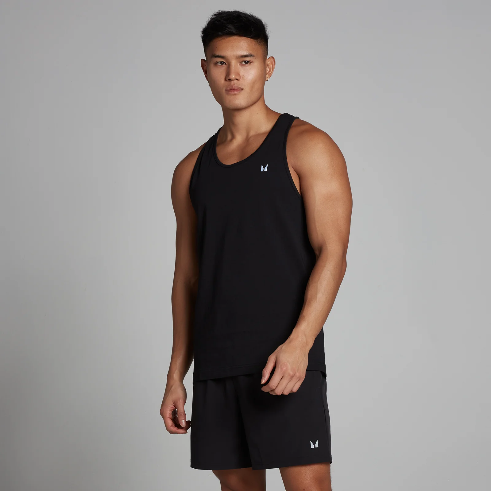 MP Men's Cotton Vest - Black - XXS Image 1